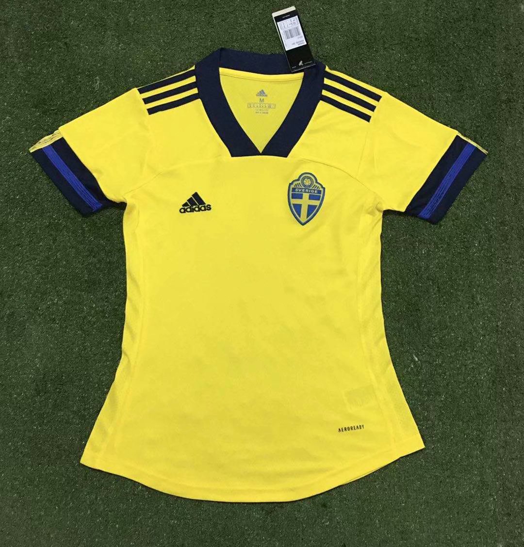 AAA Quality Sweden Woman 2020 European Cup Home Jersey